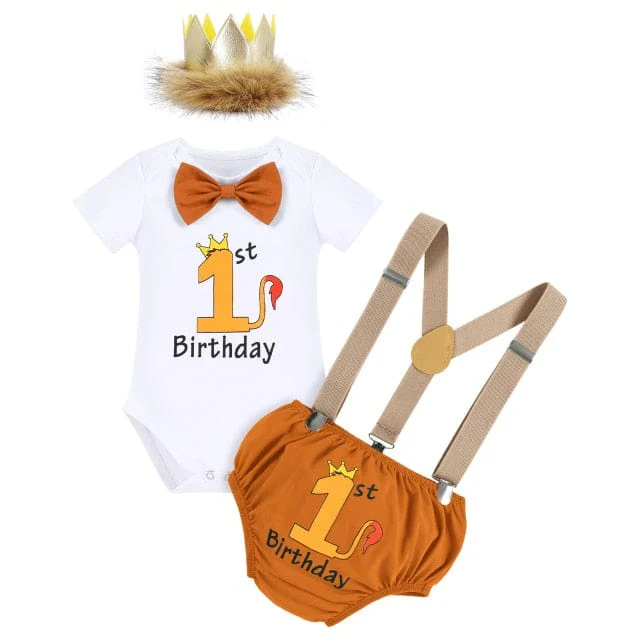 1st Birthday Boy Bodysuit Outfit - Image 11