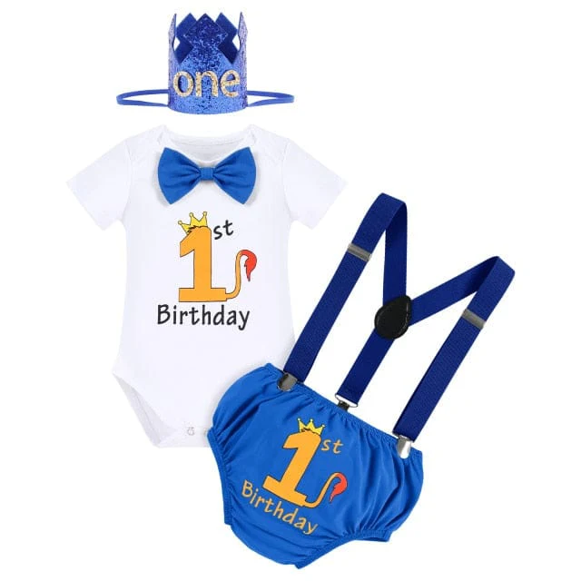 1st Birthday Boy Bodysuit Outfit - Image 13