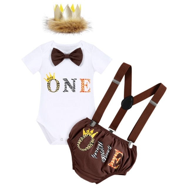 1st Birthday Boy Bodysuit Outfit - Image 5
