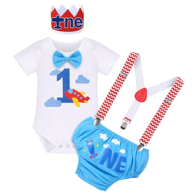 1st Birthday Boy Bodysuit Outfit - Image 7