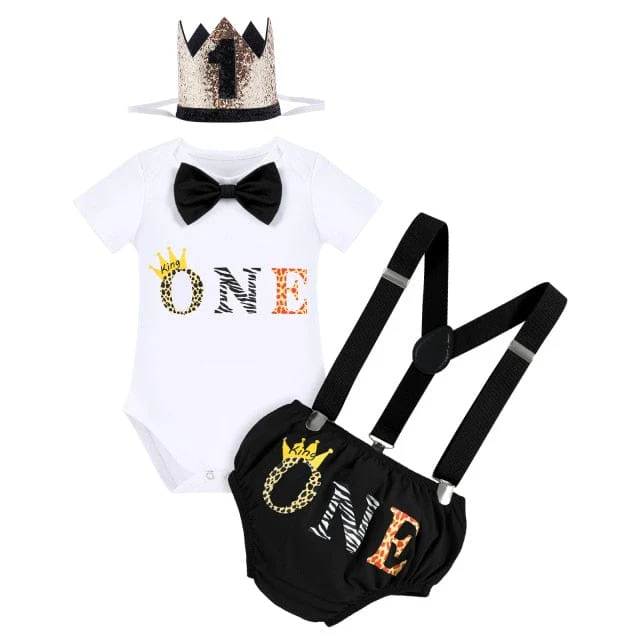1st Birthday Boy Bodysuit Outfit - Image 8