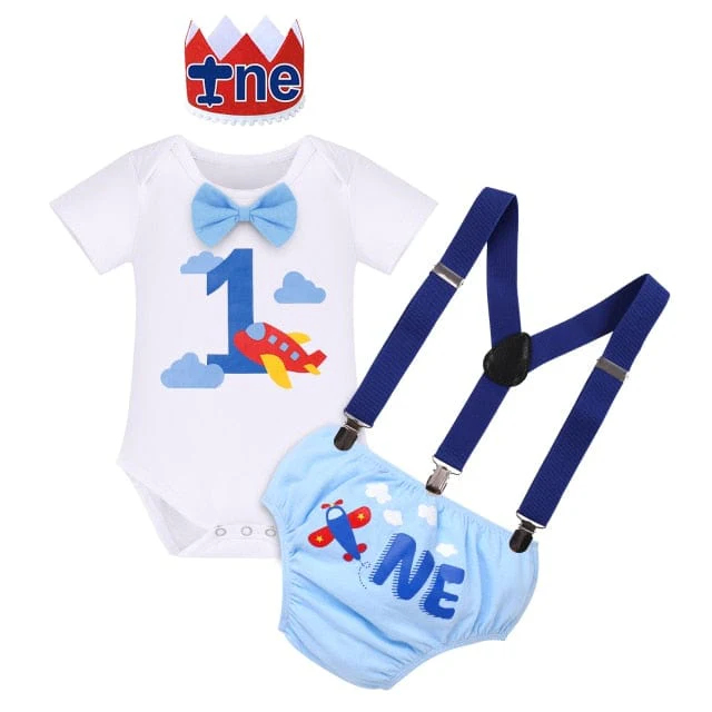 1st Birthday Boy Bodysuit Outfit - Image 9