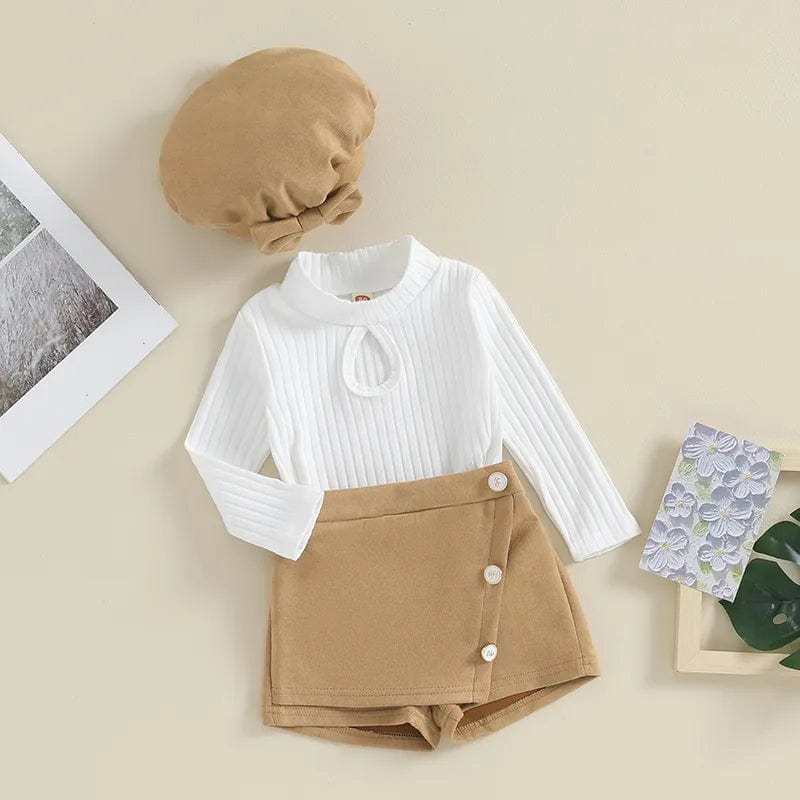 2 Piece Girls Set with Beret - Image 2