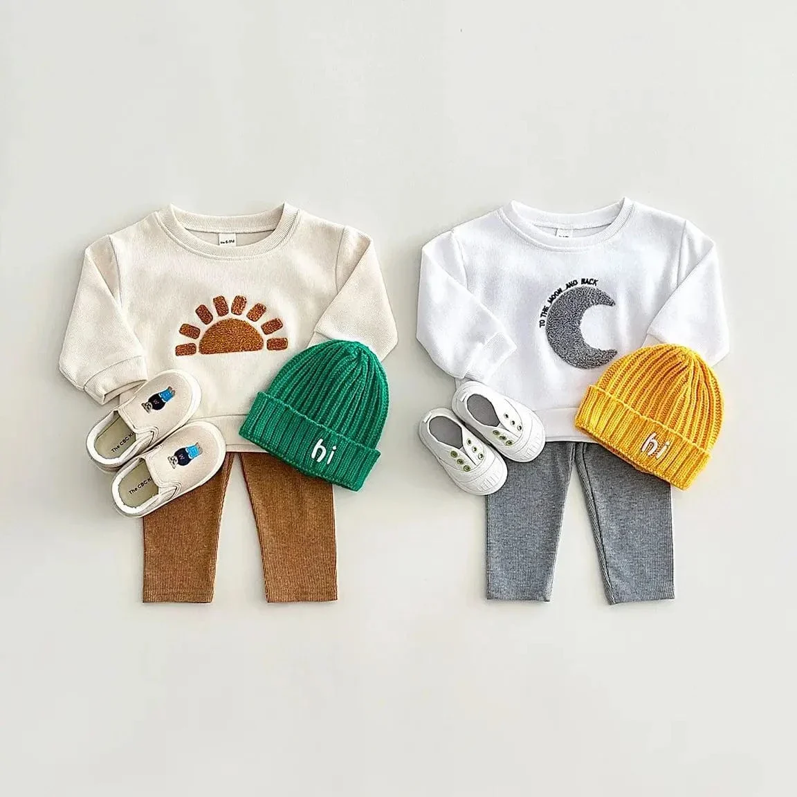 2Ps Long Sleeve Sweatshirt and Pant Set - Image 2