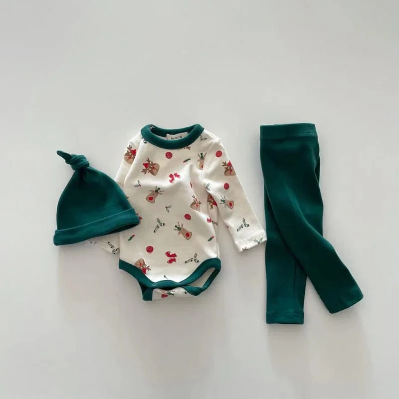 3 Piece Elk Print Bodysuit - Image 5