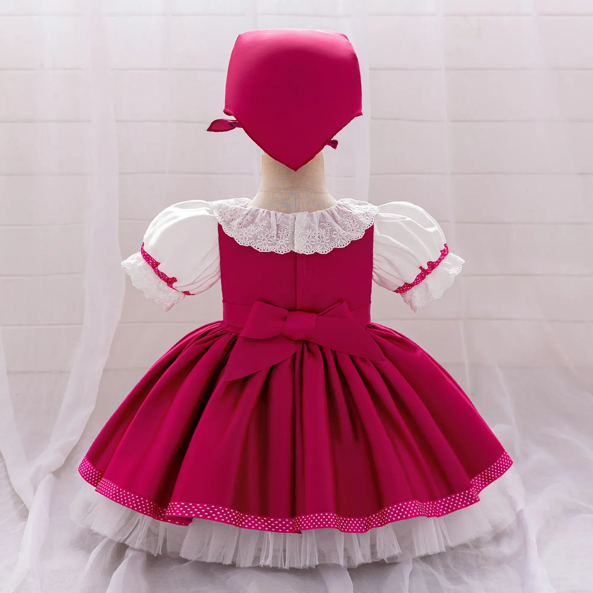 3-Piece Lolita Party Dress Set for Toddlers - Image 4