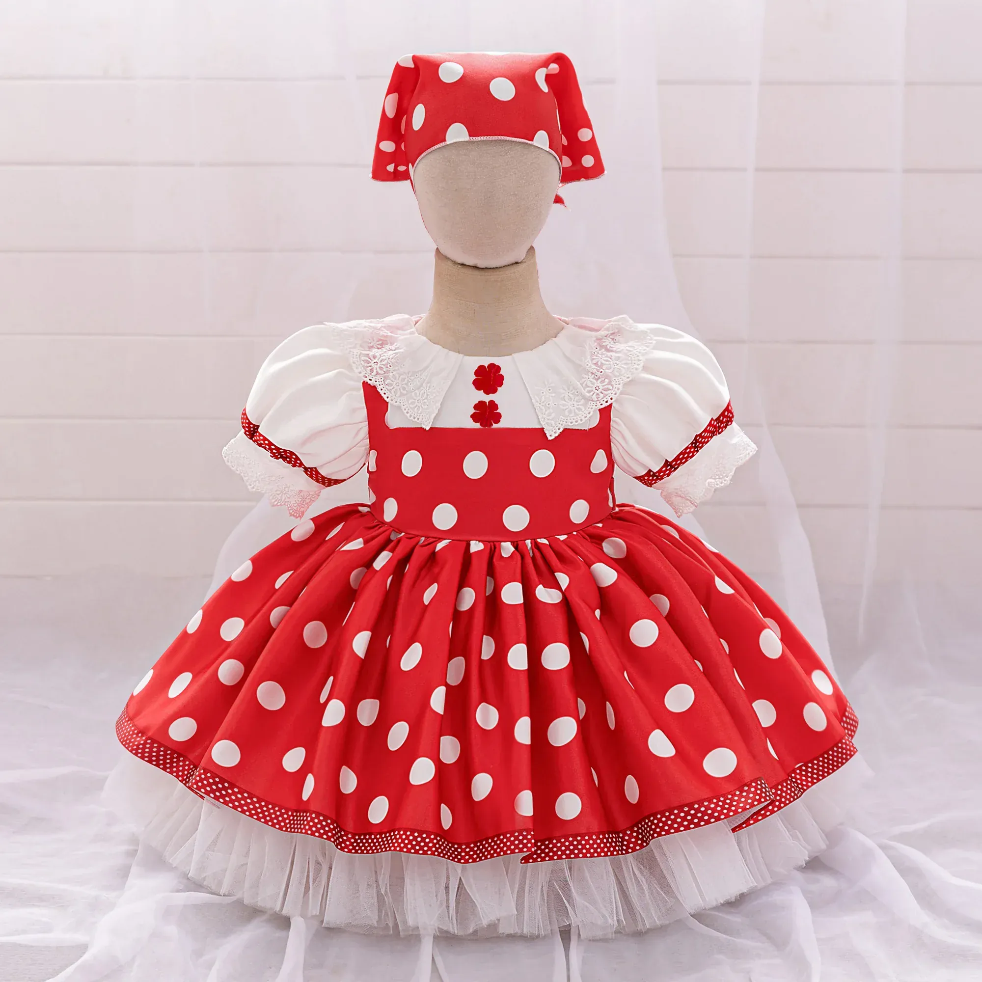 3-Piece Lolita Party Dress Set for Toddlers - Image 7