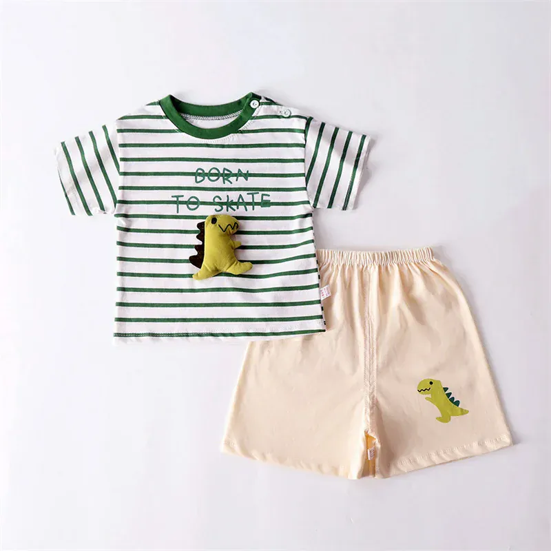 3D Appliqué T-Shirt & Shorts Set - Image 5