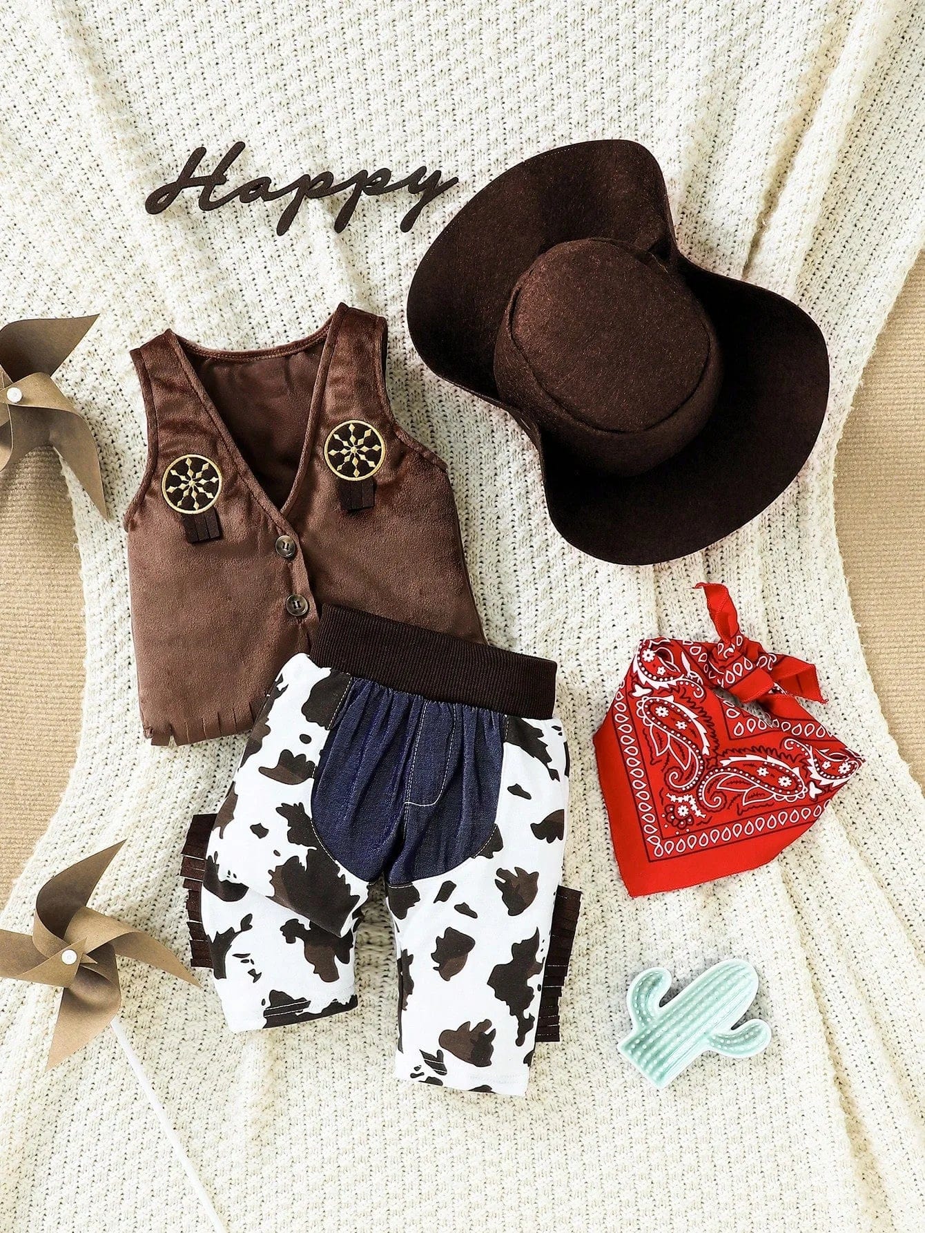 4 Piece Baby Cowboy Outfit - Image 8