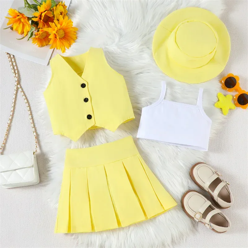 4-Piece Girl Summer Outfit Set - Image 9