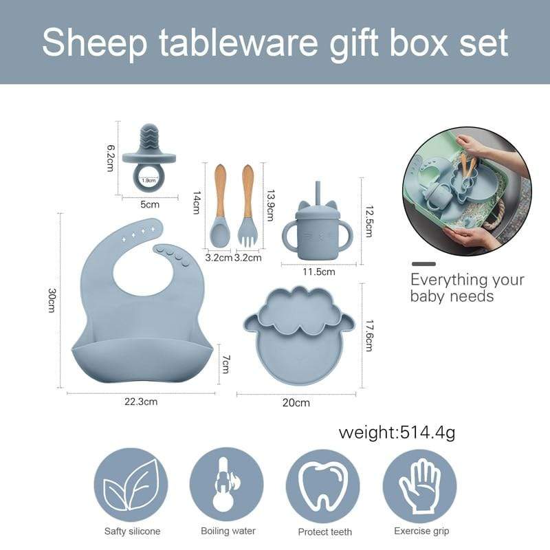6-Piece Baby Silicone Feeding Set - Image 6