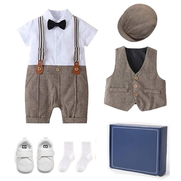 8 Pcs Baby Boy Smart Outfit - Image 2