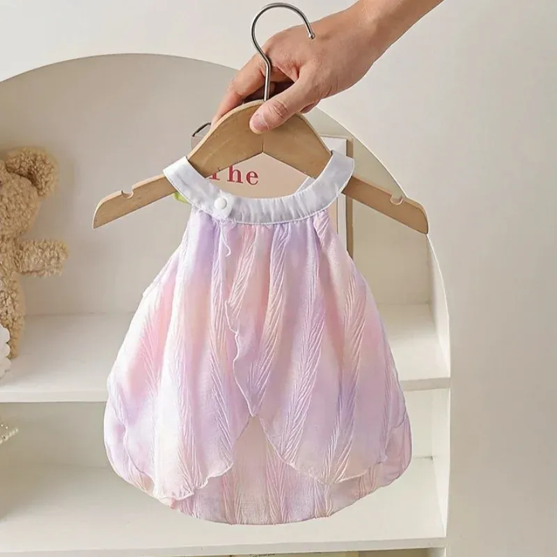 Adorable Baby Girls Tulip Decor Bodysuit - Image 5