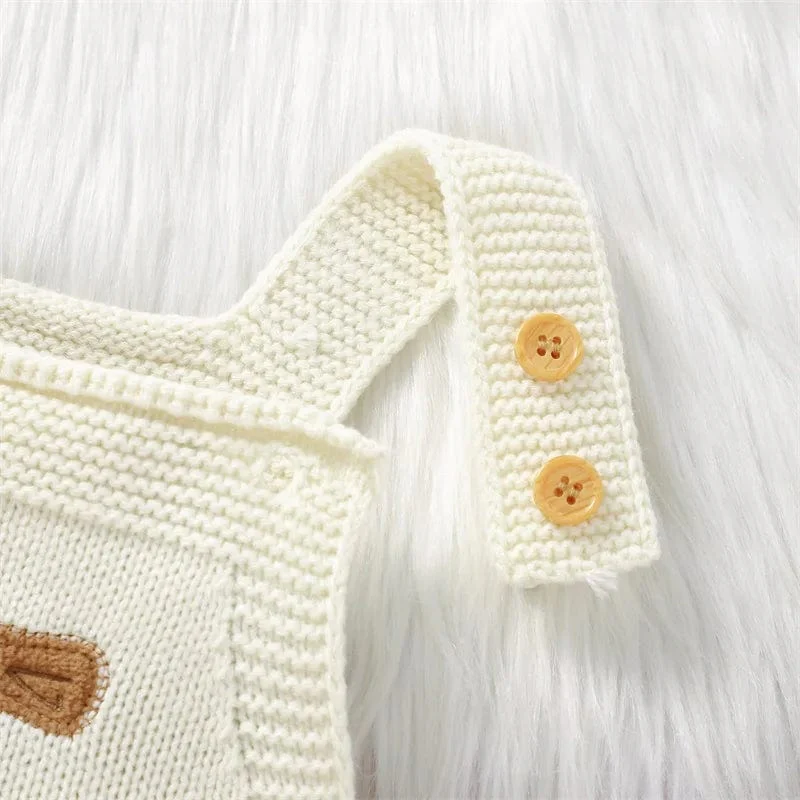 Adorable Christmas Knit Baby Romper - Image 7