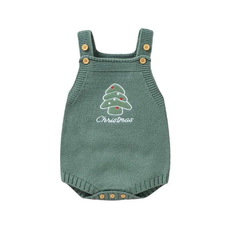 Adorable Christmas Knit Baby Romper - Image 8