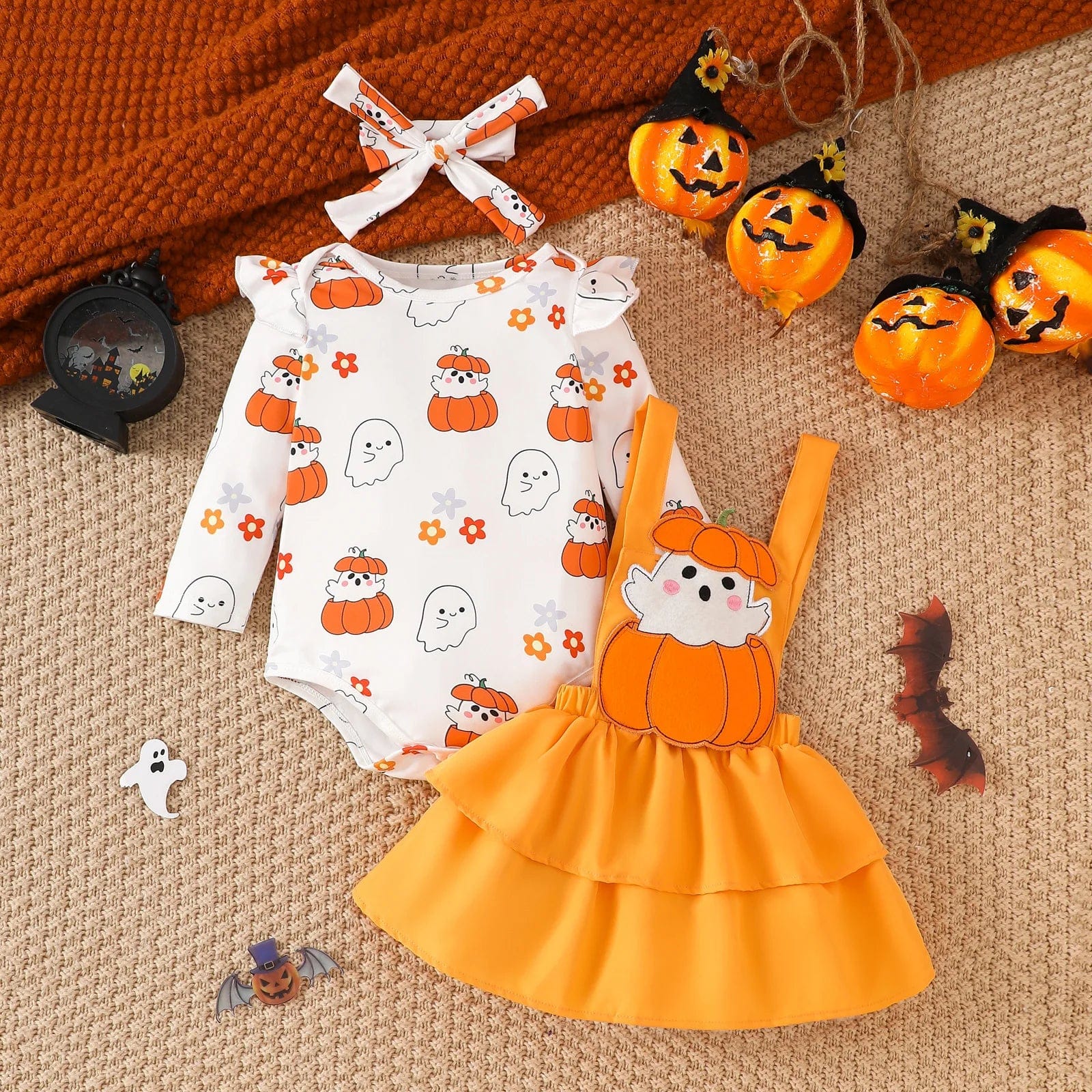 Adorable Halloween Baby Outfit Set - Image 3
