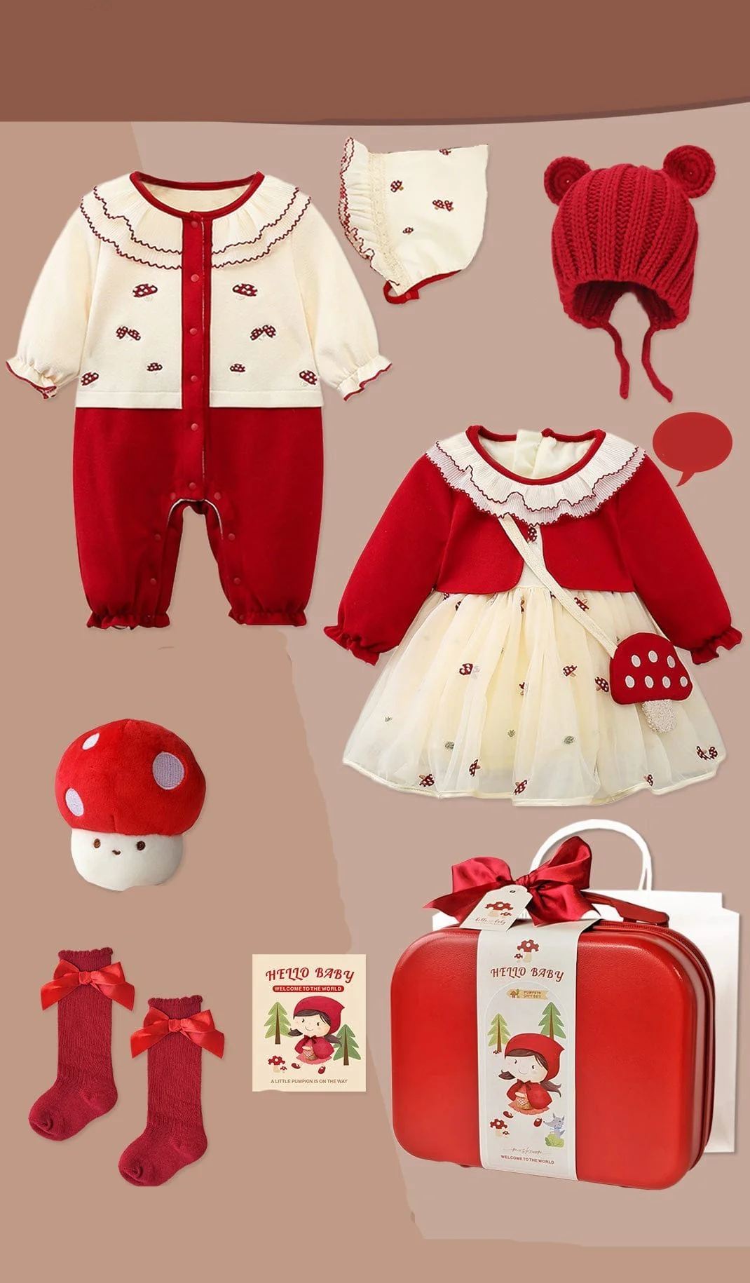 Adorable Mushroom Baby Gift Set - Image 6