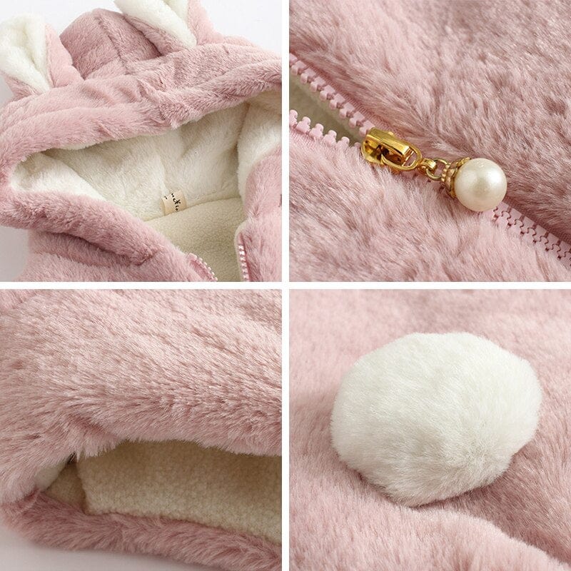 Adorable Rabbit Vest with Hoodie - Image 8