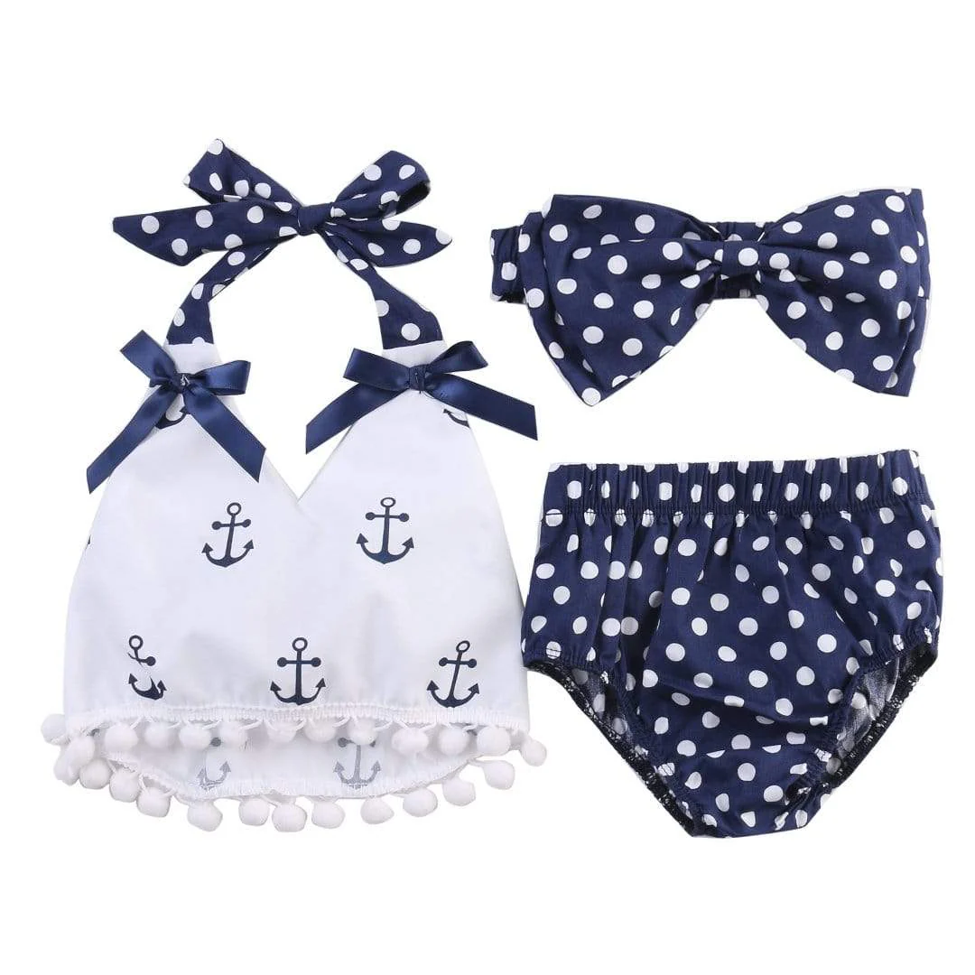 Anchors Tops and Polka Dot Swimsuit - Image 4