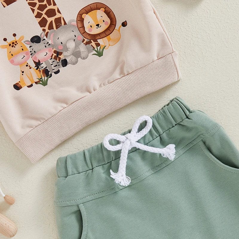 Baby Boy 1st Birthday  Sweatshirt Set - Image 7