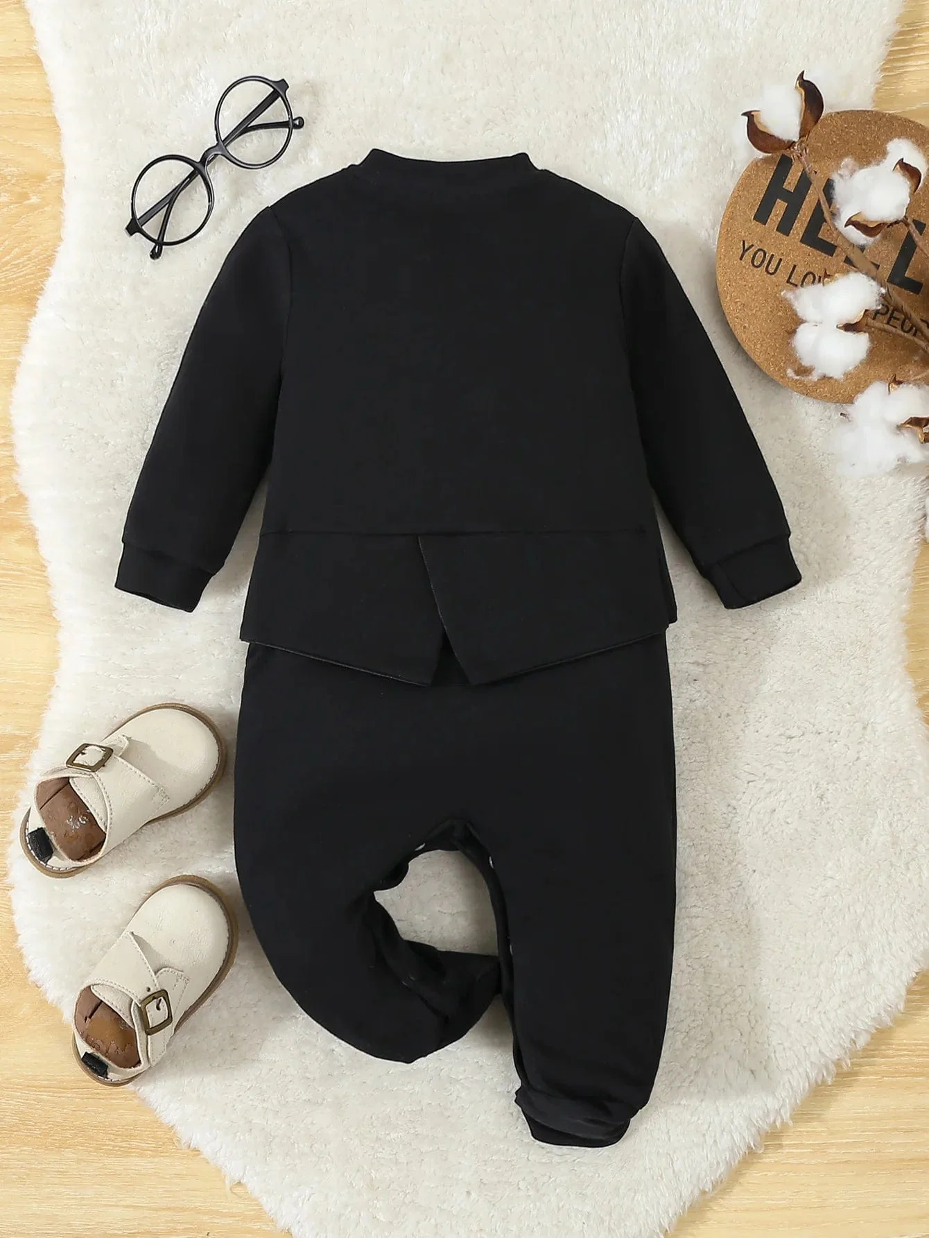 Baby Boy Formal Gentleman Romper Outfit - Image 4