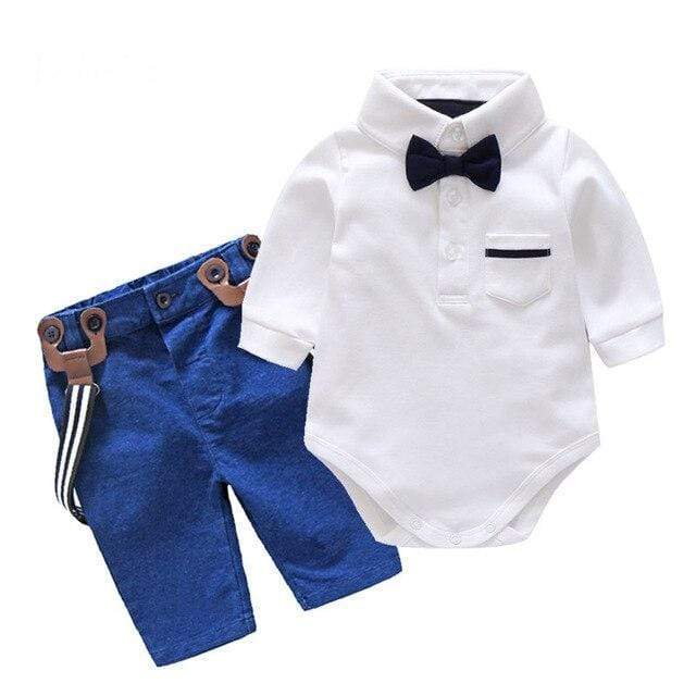 Baby Boy Suspender Bow Set - Image 4