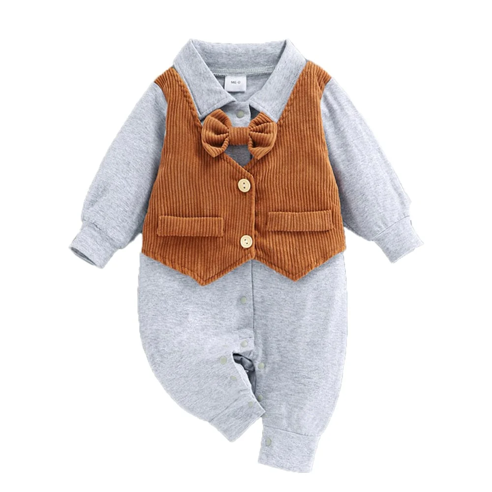 Baby Boy Vest Romper - Image 2