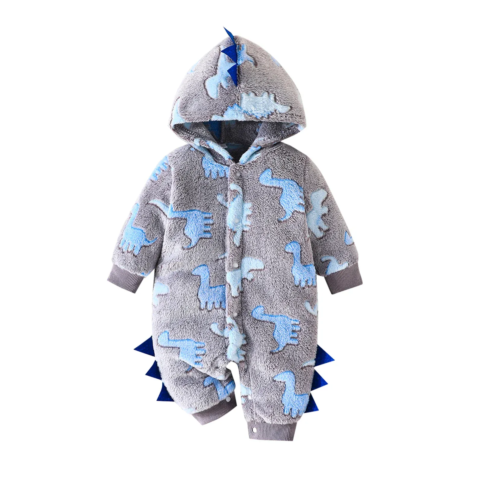 Baby Dinosaur Fleece Romper - Image 9