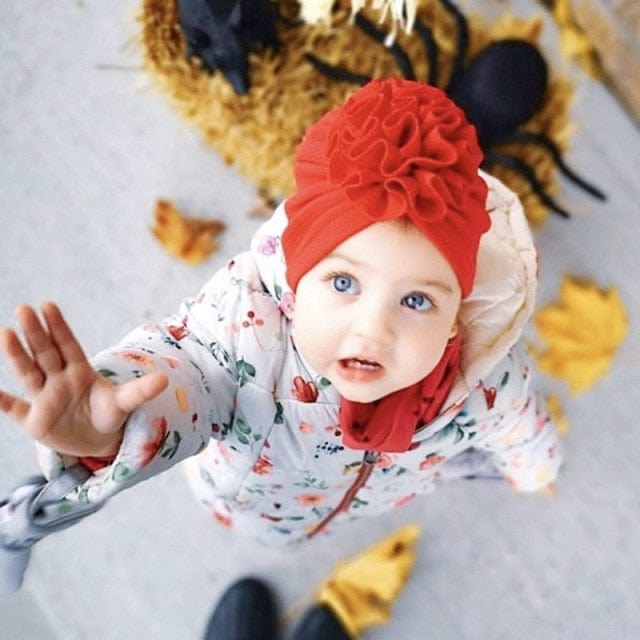 Baby Floral Knotted Turban Headband - Image 16