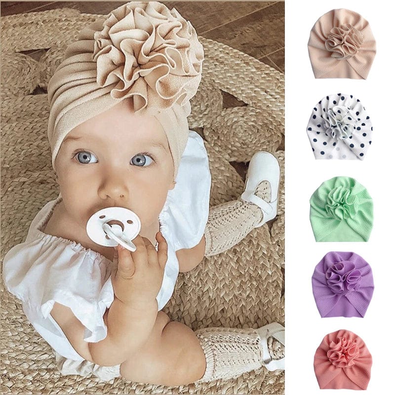 Baby Floral Knotted Turban Headband - Image 24