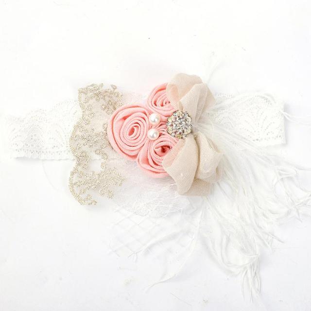 Baby Floral Pearl Headband - Image 5