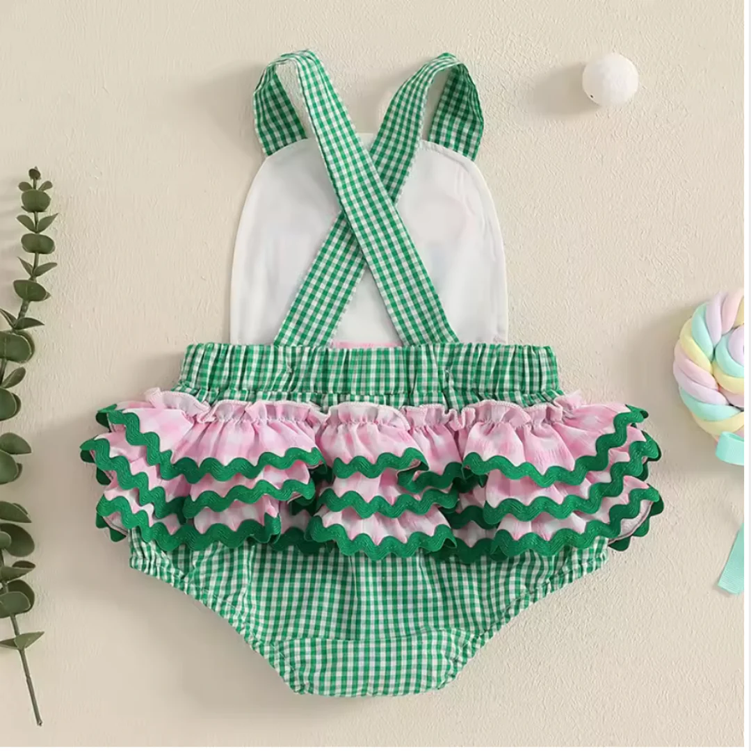 Baby Girl Summer Golf Romper - Image 11