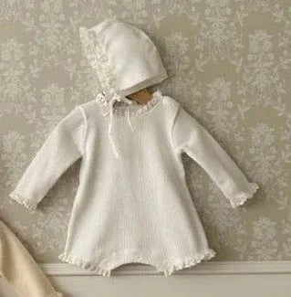 Baby Girl Summer Romper with Hat - Image 9