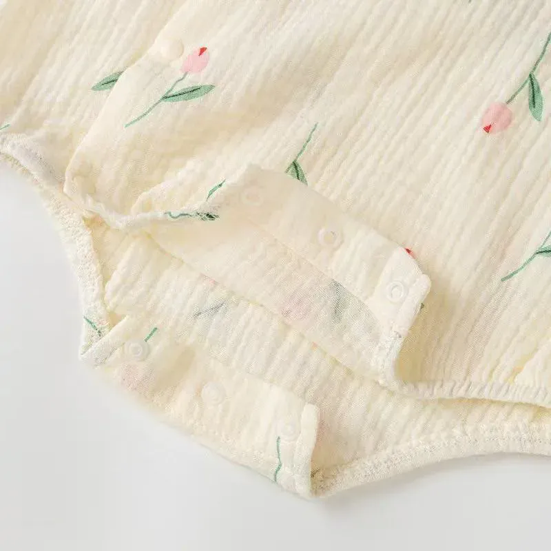 Baby Girl Tulip Romper Set - Image 6