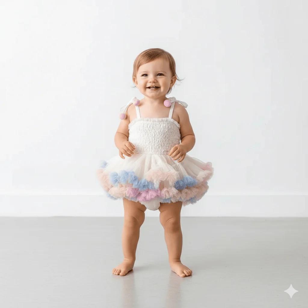 Baby Girl Tutu Cake Dress - Image 2