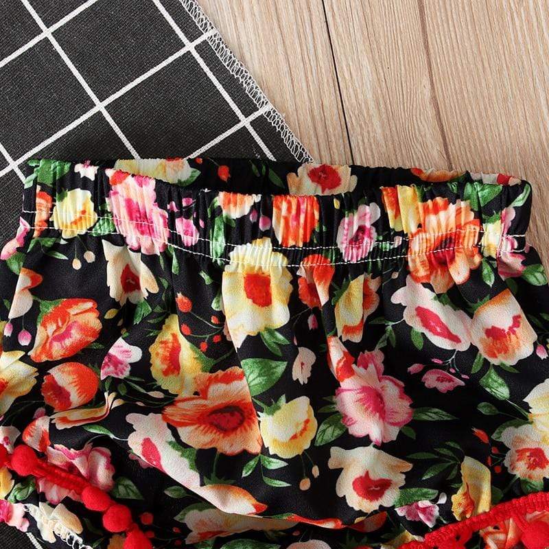 Baby Girls Floral Off Shoulder Set - Image 8