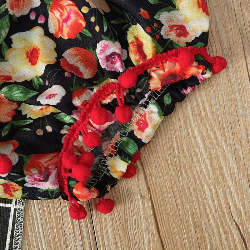 Baby Girls Floral Off Shoulder Set - Image 9