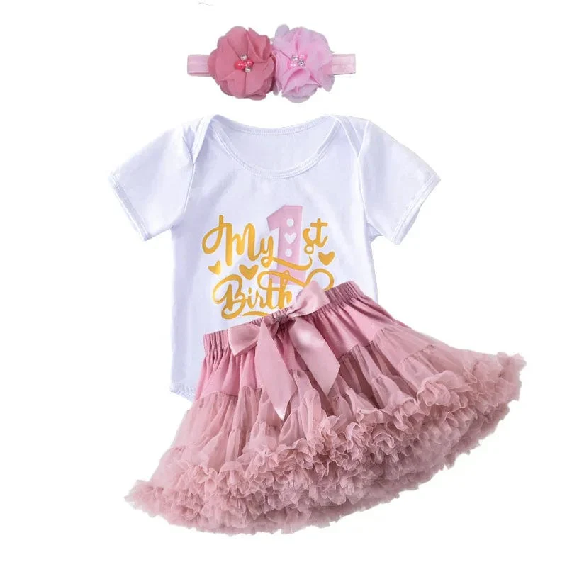 Baby Girls Tutu Birthday Outfit - Image 8