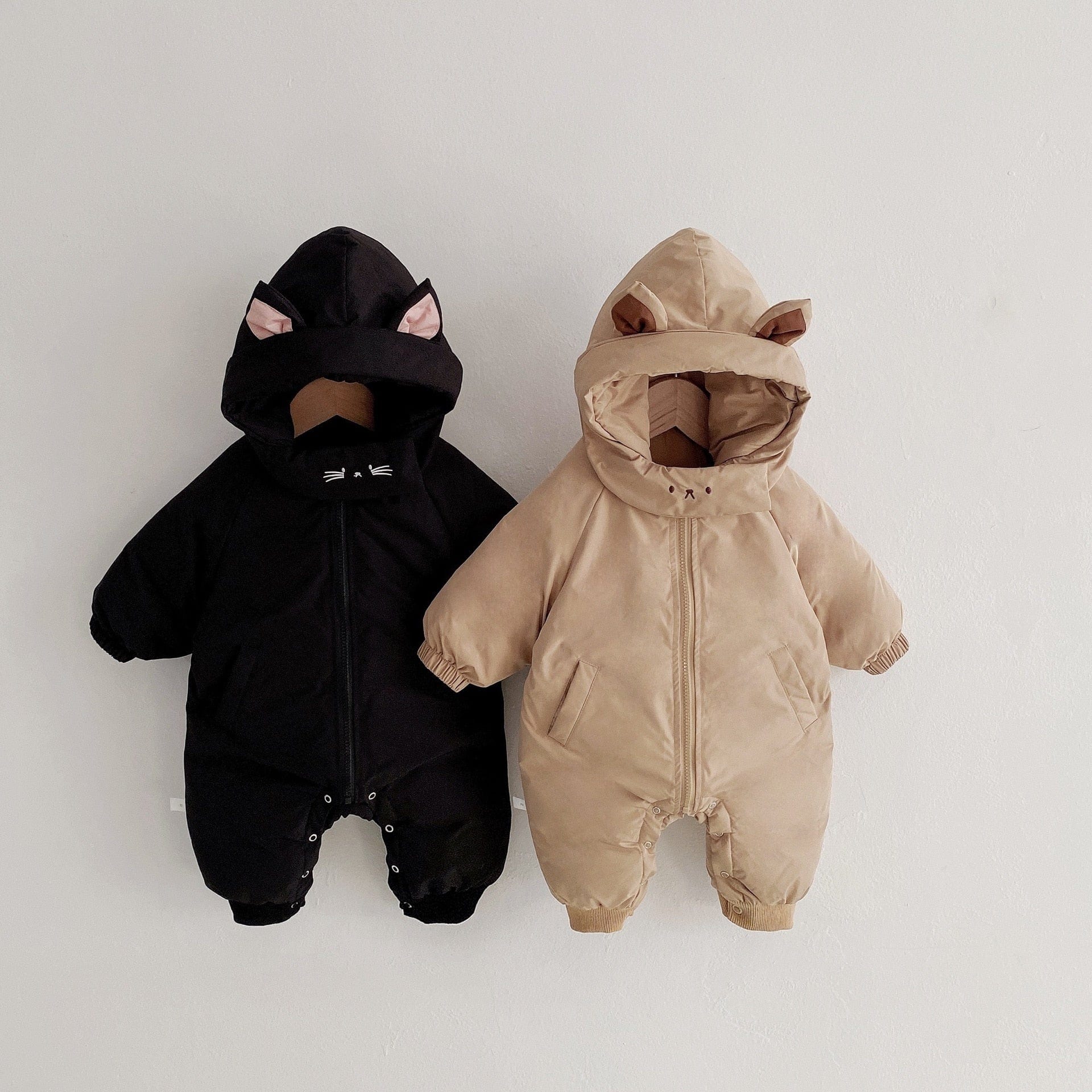 Baby Hooded Jumpsuit For Winter
