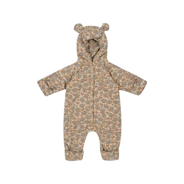 Baby Hooded Quilted Romper - Image 8