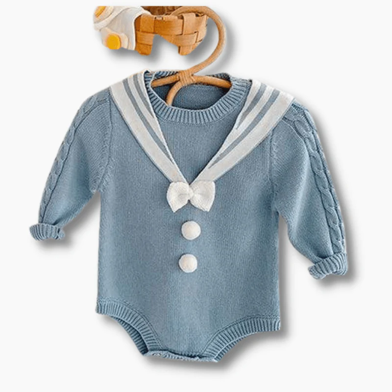Baby Knit Long Sleeve Romper