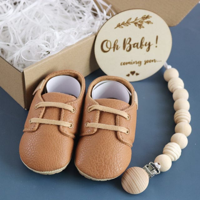 Baby Leather Shoes Gift Set - Image 2
