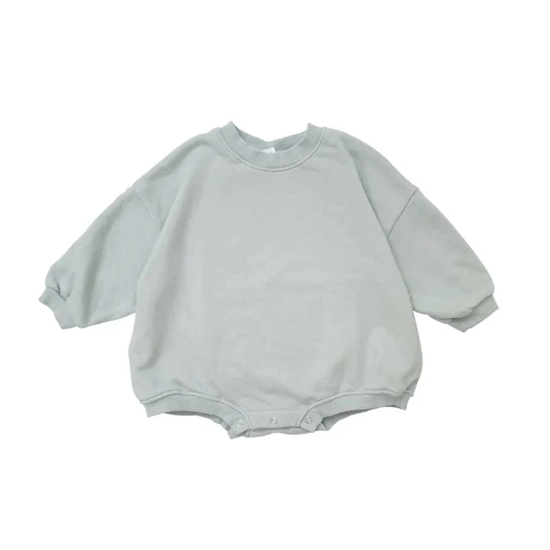 Baby Long Sleeve Sweatshirt Romper - Image 7