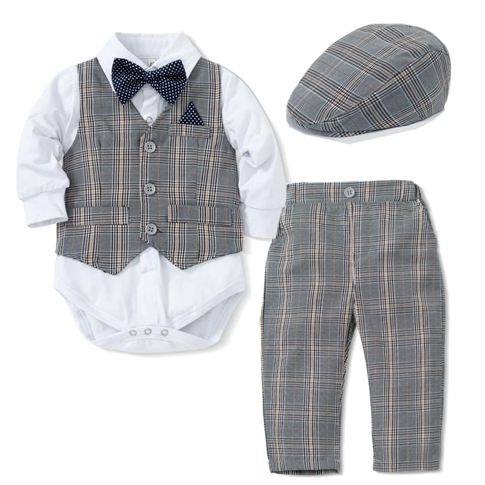Baby Plaid Formal Outfit - Image 2