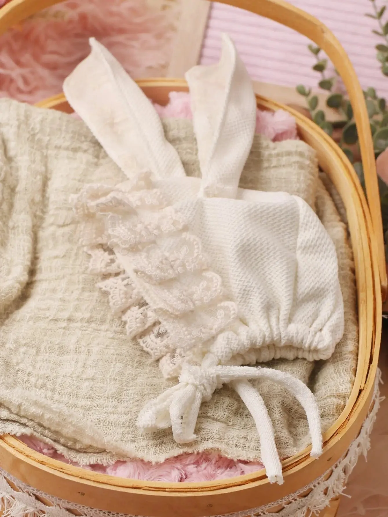Baby Rabbit Ears Romper and Hat Set - Image 2