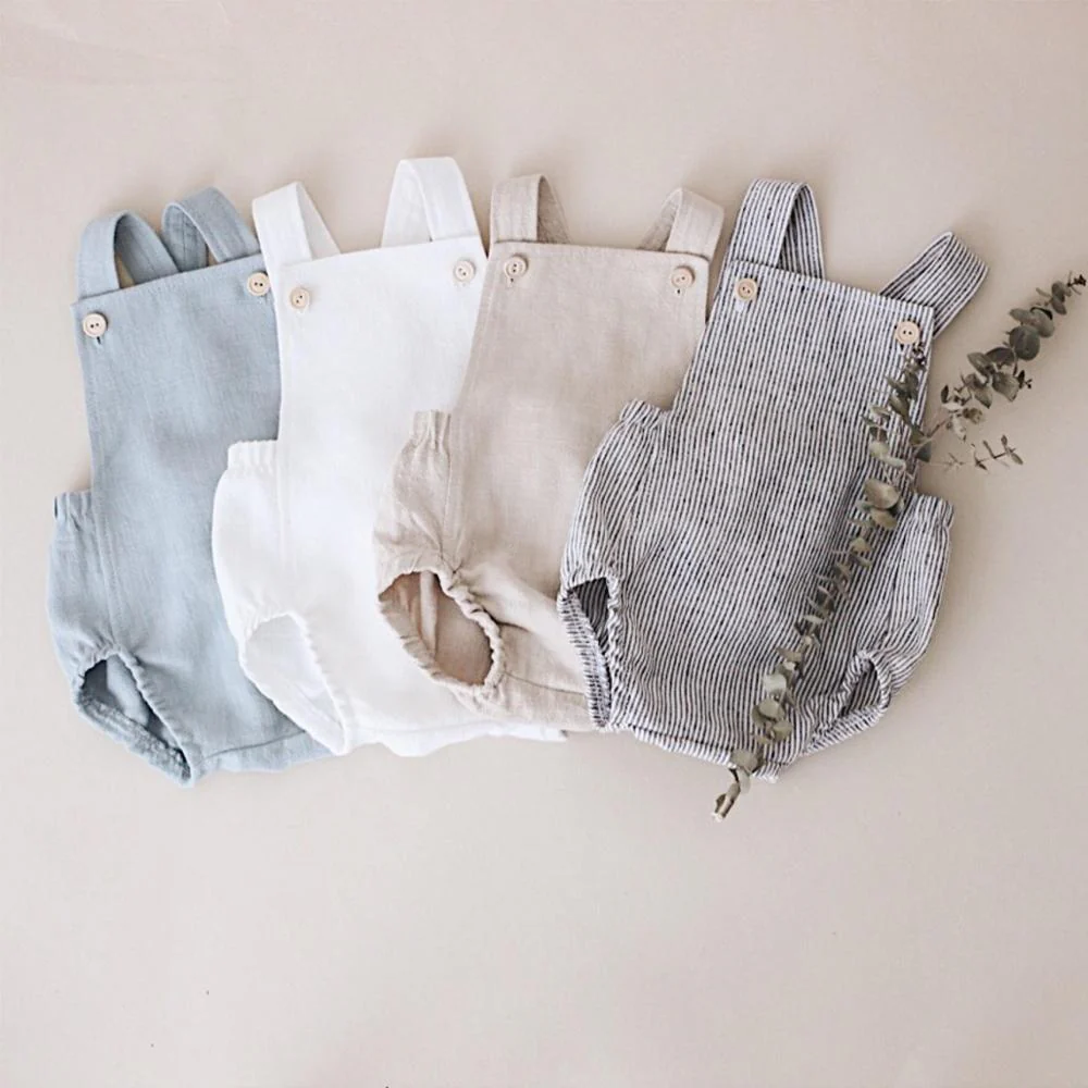 Baby Sleeveless Rompers - Image 2