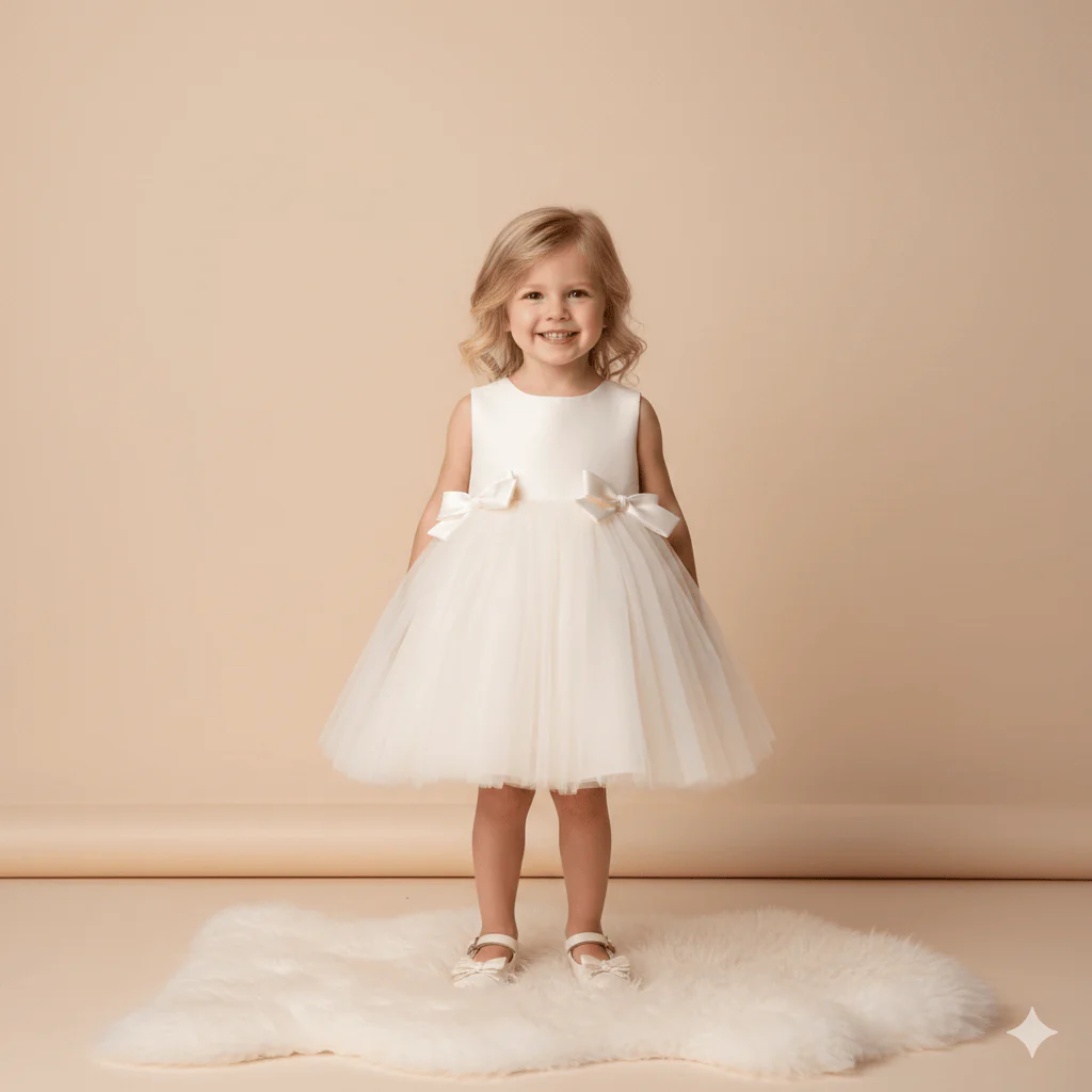 Baby & Toddler Silk and Tulle Princess Gown - Image 3