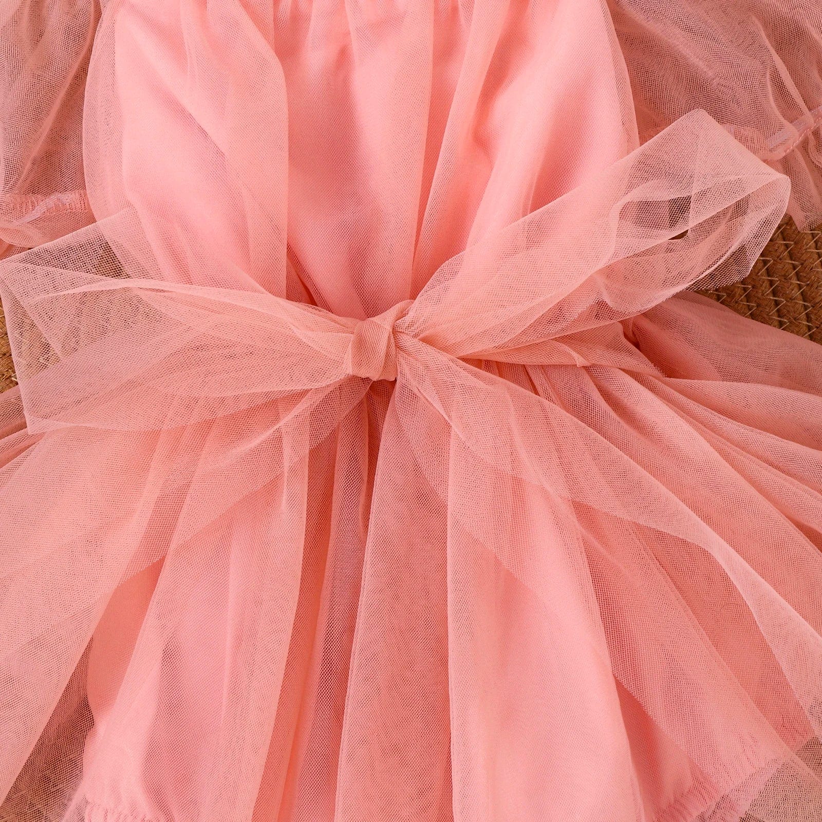 Baby Tulle Dress Set with Bow Headband - Image 6