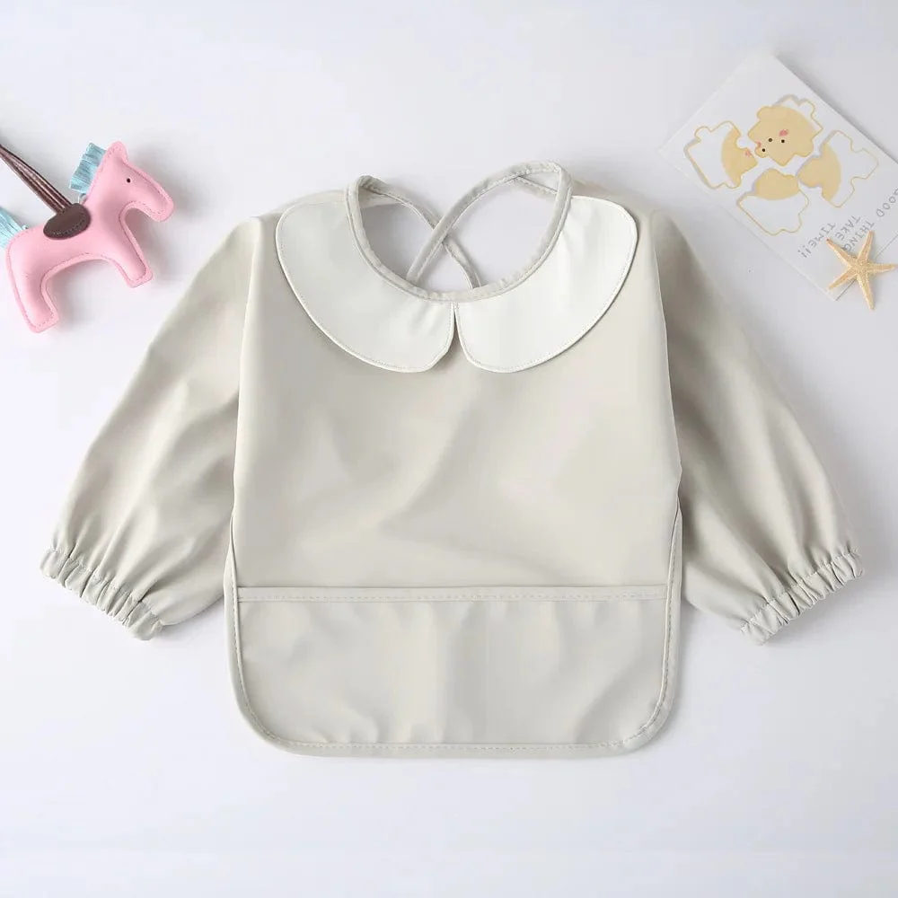 Baby Waterproof Long Sleeve Bib - Image 10