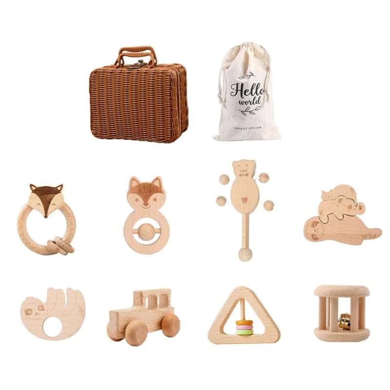 Wooden Musical Instruments Baby Gift Set - Image 2